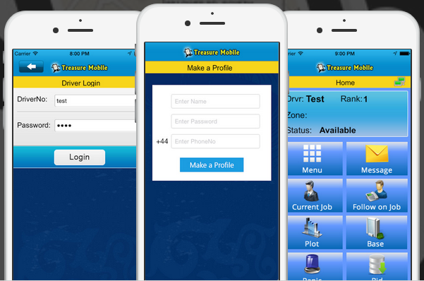 CabTreasure Mobile 2 – The Ultimate Smartphone App for Dispatching JOBS to Drivers